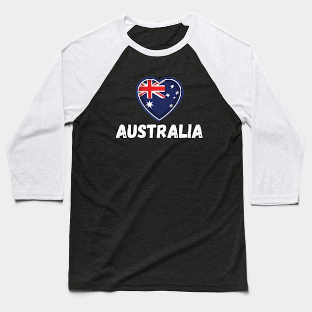 My Country My Love Australia Baseball T-Shirt by JokenLove